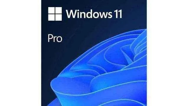Microsoft Windows 11 Pro software packaging featuring Windows 11 Pro license key branding