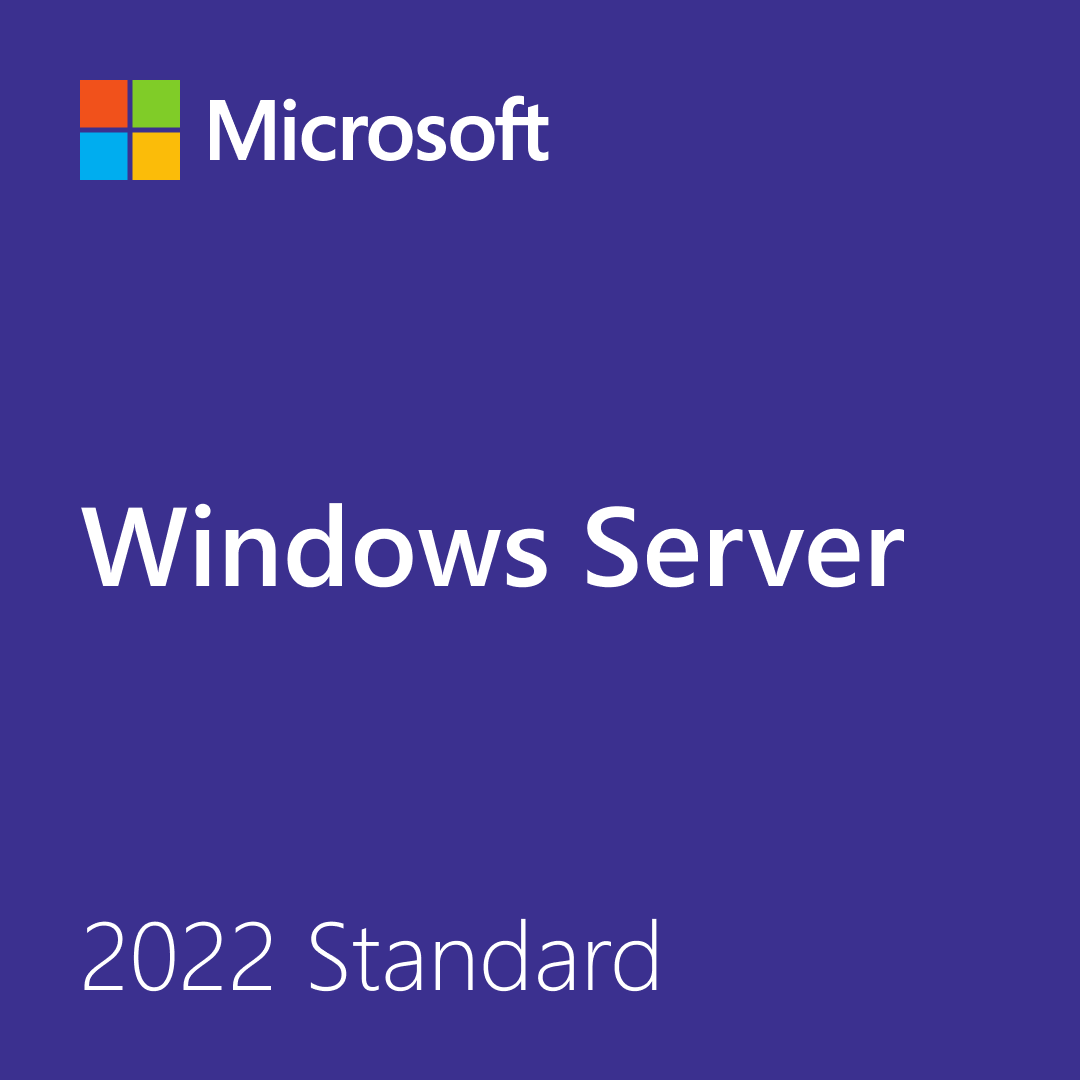 Microsoft cover image showing Windows Server 2022 Standard license text on purple background