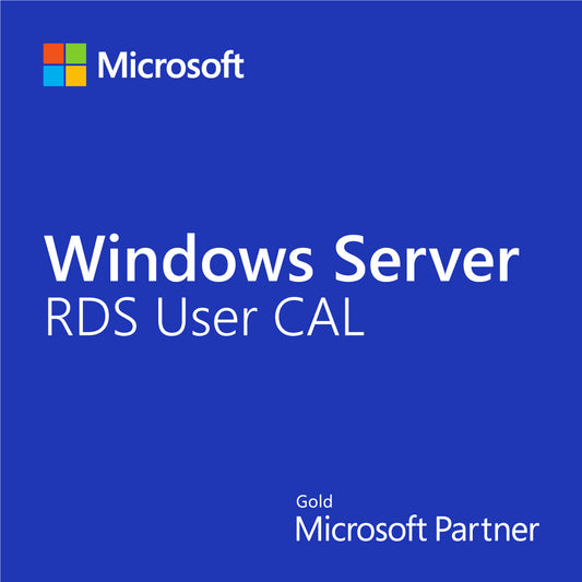 Microsoft product cover showing Windows Server RDS User CAL branding and logo for Windows Server 2022 RDS 5 User CALs